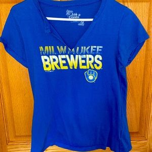 Milwaukee Brewers Short Sleeve— never worn